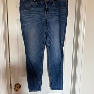 Levi's Blue Skinny Jeans with Stretch and Faded Whiskering